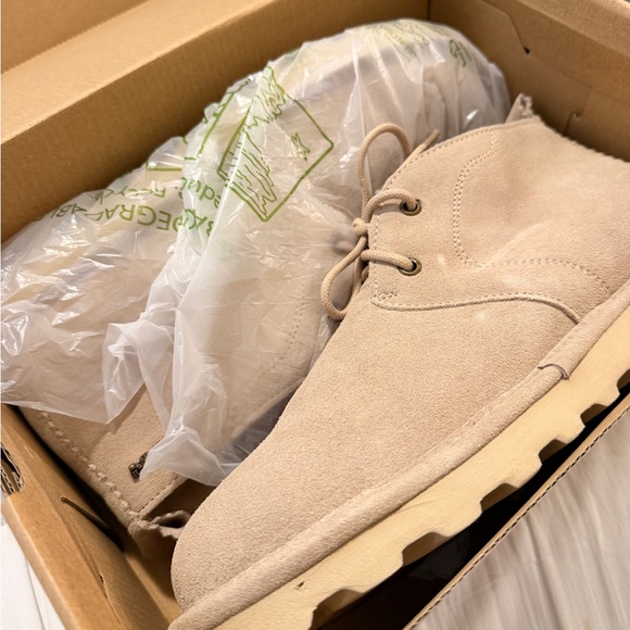 BEARPAW Suede Shearling-Lined Ankle Boots - Picture 5 of 5